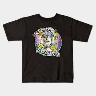 This Savage Flower Woke Up And Chose Violence Kids T-Shirt